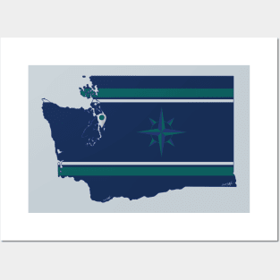 Seattle Baseball Posters and Art